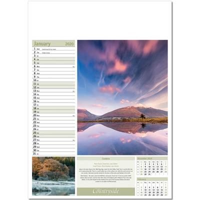 Branded Promotional BRITISH COUNTRYSIDE WALL CALENDAR Calendar From Concept Incentives.