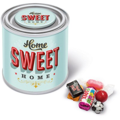Branded Promotional RETRO SWEETS in Mini Paint Style Tin Sweets From Concept Incentives.