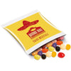 Branded Promotional FLOW WRAP BAG with Jelly Beans Sweets From Concept Incentives.