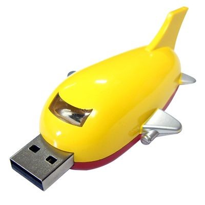 Branded Promotional PLANE USB FLASH DRIVE MEMORY STICK Memory Stick USB From Concept Incentives.