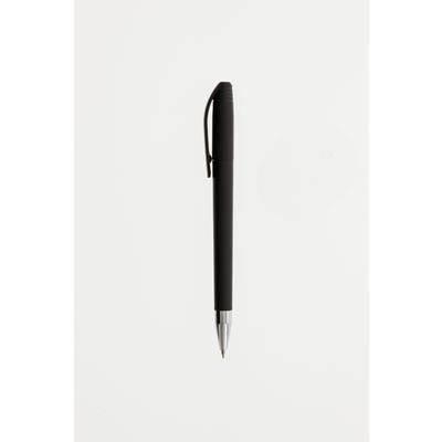 Branded Promotional RIDGE TWIST BALL PEN in Black-silver Pen From Concept Incentives.