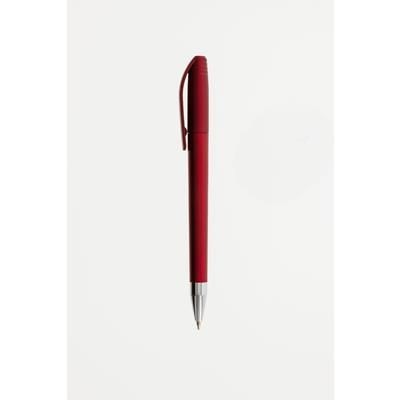 Branded Promotional RIDGE TWIST BALL PEN in Red-silver Pen From Concept Incentives.