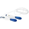 Branded Promotional FRAZIER SKIPPING ROPE with Counting LCD Display in White Solid-blue Skipping Rope From Concept Incentives.