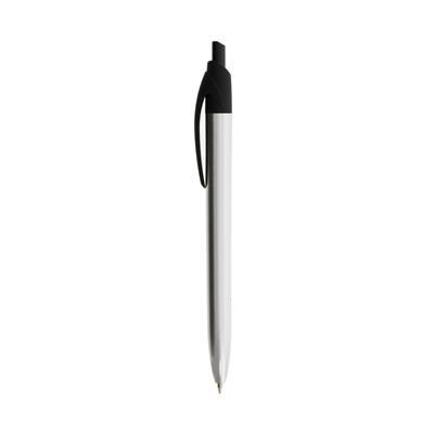 Branded Promotional JAZZ BALL PEN in Silver-black Pen From Concept Incentives.