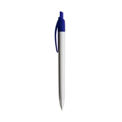 Branded Promotional JAZZ BALL PEN in Silver-blue Pen From Concept Incentives.