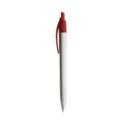 Branded Promotional JAZZ BALL PEN in Silver-red Pen From Concept Incentives.