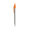 Branded Promotional JAZZ BALL PEN in Silver-orange Pen From Concept Incentives.