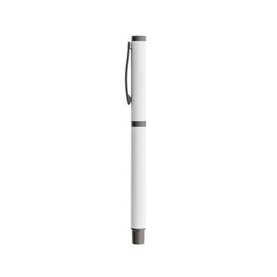 Branded Promotional EXECUTIVE SMOOTH ROLLERBALL PEN in White-grey Pen From Concept Incentives.