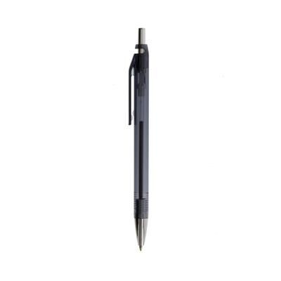 Branded Promotional FROSTY COLOUR BALL PEN in Black-silver Pen From Concept Incentives.