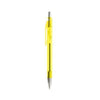 Branded Promotional FROSTY COLOUR BALL PEN in Yellow-silver Pen From Concept Incentives.