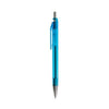 Branded Promotional FROSTY COLOUR BALL PEN in Turq-silver Pen From Concept Incentives.