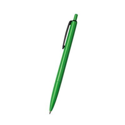 Branded Promotional GLOSS BALL PEN in Green-black Pen From Concept Incentives.