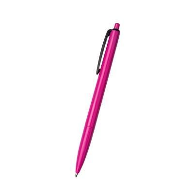 Branded Promotional GLOSS BALL PEN in Pink-black Pen From Concept Incentives.