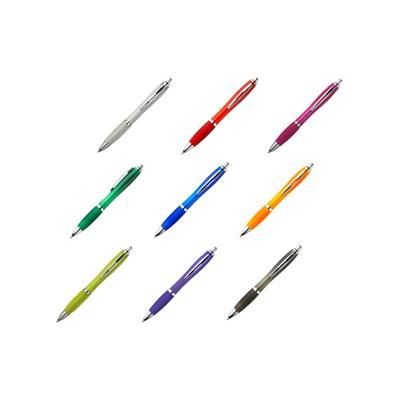 Branded Promotional CURVY COLOUR BALL PEN Pen From Concept Incentives.