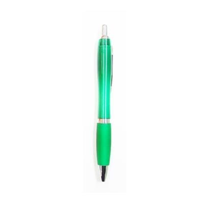 Branded Promotional CURVY COLOUR BALL PEN in Green Pen From Concept Incentives.