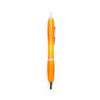 Branded Promotional CURVY COLOUR BALL PEN in Orange Pen From Concept Incentives.