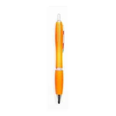 Branded Promotional CURVY COLOUR BALL PEN in Orange Pen From Concept Incentives.