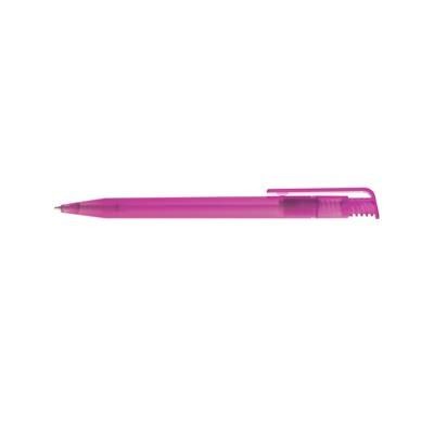 Branded Promotional CALICO BALL PEN in Frosted in Pink Pen From Concept Incentives.