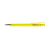 Branded Promotional CALICO ARCTIC FROST BALL PEN in Yellow & Silver Pen From Concept Incentives.