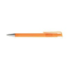 Branded Promotional CALICO ARCTIC FROST BALL PEN in Orange & Silver Pen From Concept Incentives.