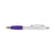 Branded Promotional CURVY BALL PEN in White & Purple Pen From Concept Incentives.