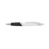 Branded Promotional OVALE BALL PEN in White & Black Pen From Concept Incentives.