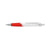 Branded Promotional OVALE BALL PEN in White & Red Pen From Concept Incentives.