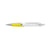 Branded Promotional OVALE BALL PEN in White & Yellow Pen From Concept Incentives.