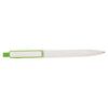 Branded Promotional BORDER MESSAGE PEN in White & Green Pen From Concept Incentives.