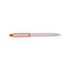 Branded Promotional BORDER MESSAGE PEN in White & Orange Pen From Concept Incentives.