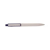 Branded Promotional BORDER MESSAGE PEN in White & Navy Blue Pen From Concept Incentives.