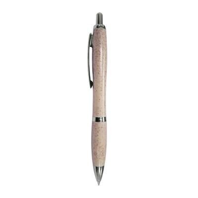 Branded Promotional CURVY SPECKLE ECO BALL PEN in Sand Pen From Concept Incentives.