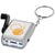 Branded Promotional CARINA DUAL LED KEYRING CHAIN LIGHT in Silver Torch From Concept Incentives.