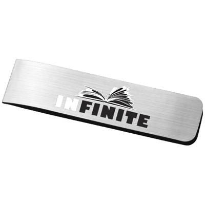 Branded Promotional DOSA MAGNETIC PET PAGE BOOKMARK in Silver Bookmark From Concept Incentives.