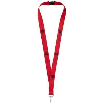 Branded Promotional LAGO LANYARD with Break-away Closure in Red Lanyard From Concept Incentives.