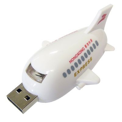 Branded Promotional JET PLANE USB FLASH DRIVE MEMORY STICK Memory Stick USB From Concept Incentives.