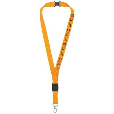 Branded Promotional GATTO LANYARD with Break-away Closure in Orange Lanyard From Concept Incentives.