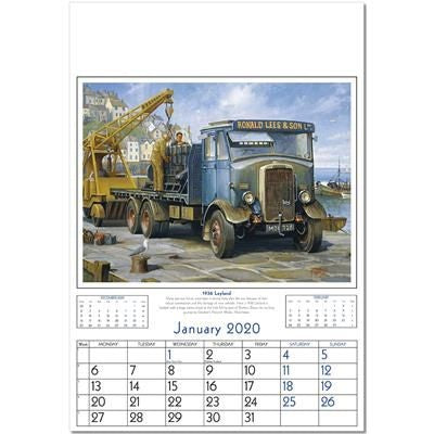 Branded Promotional COMMERCIAL VEHICLE COLLECTION WALL CALENDAR Calendar From Concept Incentives.