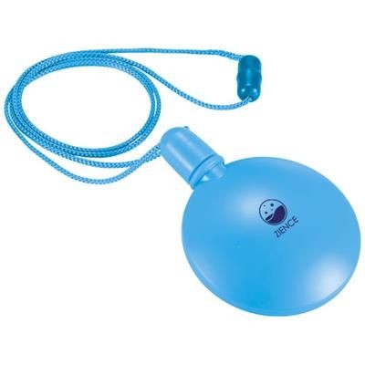 Branded Promotional BLUBBER ROUND BUBBLE DISPENSER in Blue Bubble Blower From Concept Incentives.