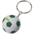 Branded Promotional STRIKER FOOTBALL KEYRING CHAIN in White Solid-green Keyring From Concept Incentives.