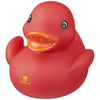 Branded Promotional AFFIE FLOATING RUBBER DUCK in Red Duck Plastic From Concept Incentives.