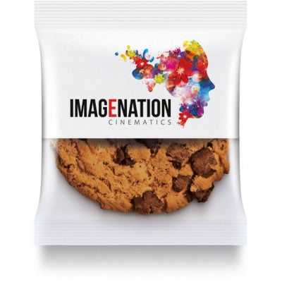 Branded Promotional FLOW WRAP BAG with Maryland Cookie or Biscuit Biscuit From Concept Incentives.