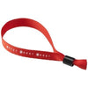Branded Promotional TAGGY BRACELET with Security Lock in Red Wrist Band From Concept Incentives.
