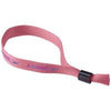 Branded Promotional TAGGY BRACELET with Security Lock in Pink Wrist Band From Concept Incentives.