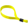 Branded Promotional TAGGY BRACELET with Security Lock in Yellow Wrist Band From Concept Incentives.