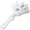 Branded Promotional HIGH-FIVE HAND CLAPPER in White Solid Noise Maker From Concept Incentives.