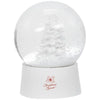 Branded Promotional SNOW GLOBE SHAKER in White Solid Snow Dome Paperweight From Concept Incentives.