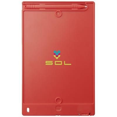 Branded Promotional LEO LCD WRITING TABLET in Red iPad From Concept Incentives.