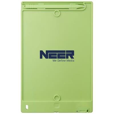 Branded Promotional LEO LCD WRITING TABLET in Lime iPad From Concept Incentives.