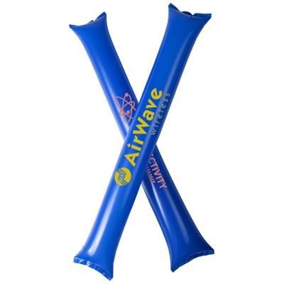 Branded Promotional CHEER 2-PIECE INFLATABLE CHEERING STICK in Royal Blue Noise Maker From Concept Incentives.